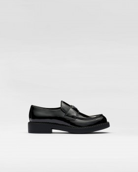 Prada Patent Leather Loafers Black