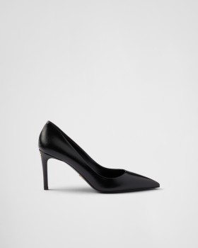 Prada Patent Saffiano Leather Pumps Black