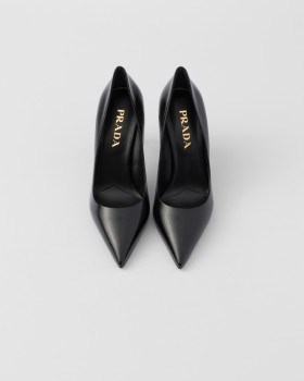Prada Patent Saffiano Leather Pumps Black
