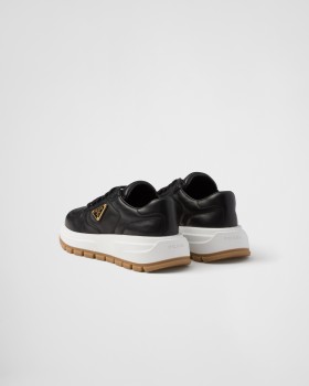 Prada Prax 01 Leather Sneakers Black