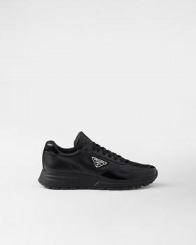Prada Prax 01 Leather Sneakers Black