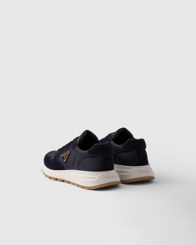Prada Prax 01 Re-nylon And Suede Sneakers Navy