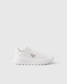 Prada Prax 2.0 Fabric And Mesh Sneakers White
