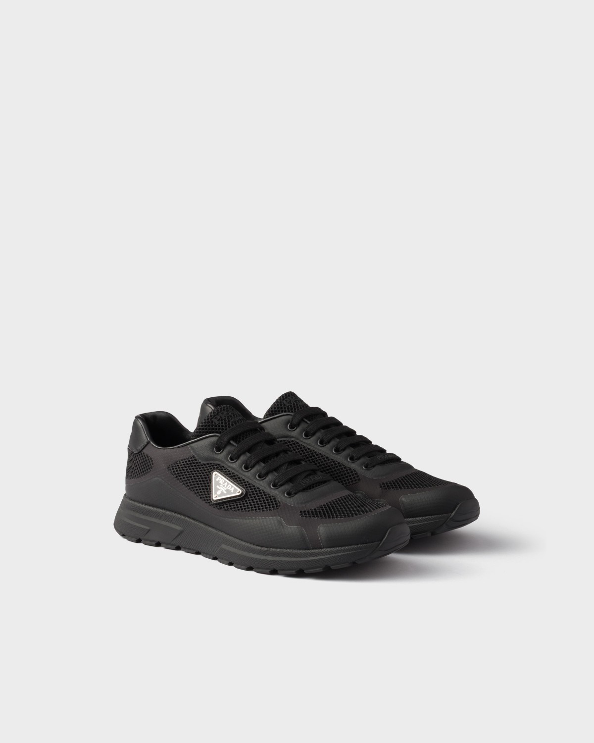 Prada Prax 2.0 Fabric Sneakers Black