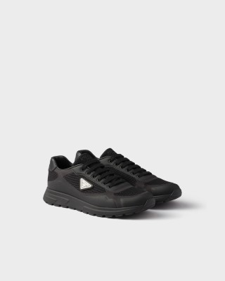 Prada Prax 2.0 Fabric Sneakers Black