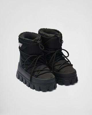 Prada Re-nylon Gabardine Apres-ski Boots Black