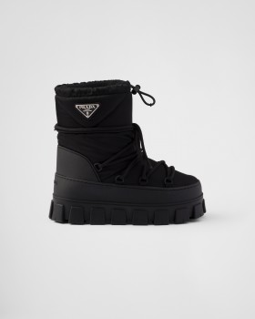 Prada Re-nylon Gabardine Apres-ski Boots Black