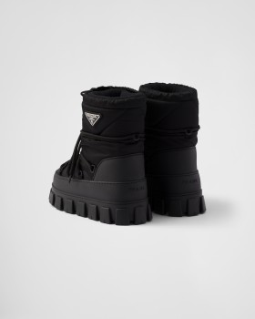 Prada Re-nylon Gabardine Apres-ski Boots Black