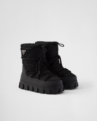 Prada Re-nylon Gabardine Apres-ski Boots Black