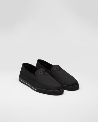 Prada Re-nylon Slip-on Sneakers Black