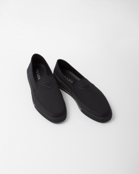 Prada Re-nylon Slip-on Sneakers Black