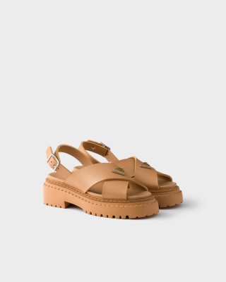 Prada Rubber Sandals Barley