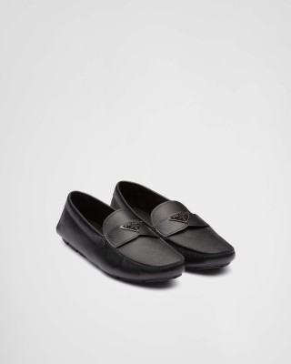 Prada Saffiano Leather Driver Black