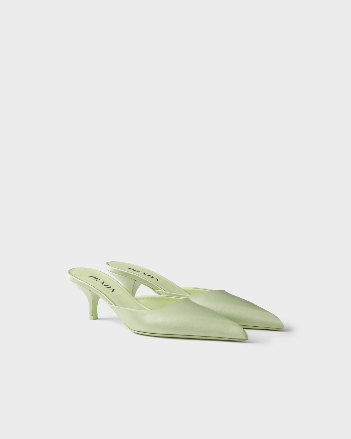 Prada Satin Mules Dew