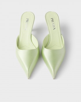 Prada Satin Mules Dew