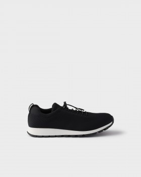 Prada Stretch Knit Sneakers Black