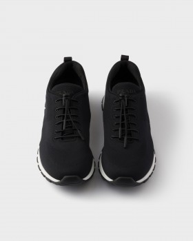Prada Stretch Knit Sneakers Black