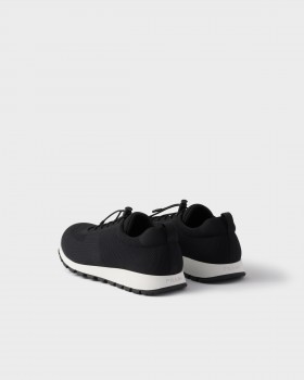 Prada Stretch Knit Sneakers Black