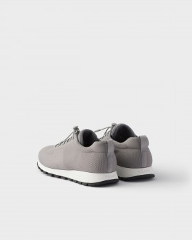 Prada Stretch Knit Sneakers Cloudy Gray