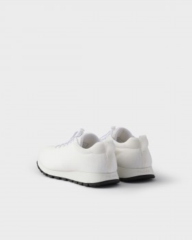 Prada Stretch Knit Sneakers White