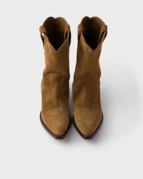 Prada Suede Boots Tobacco