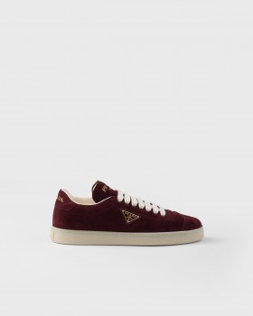 Prada Suede Sneakers Burgundy